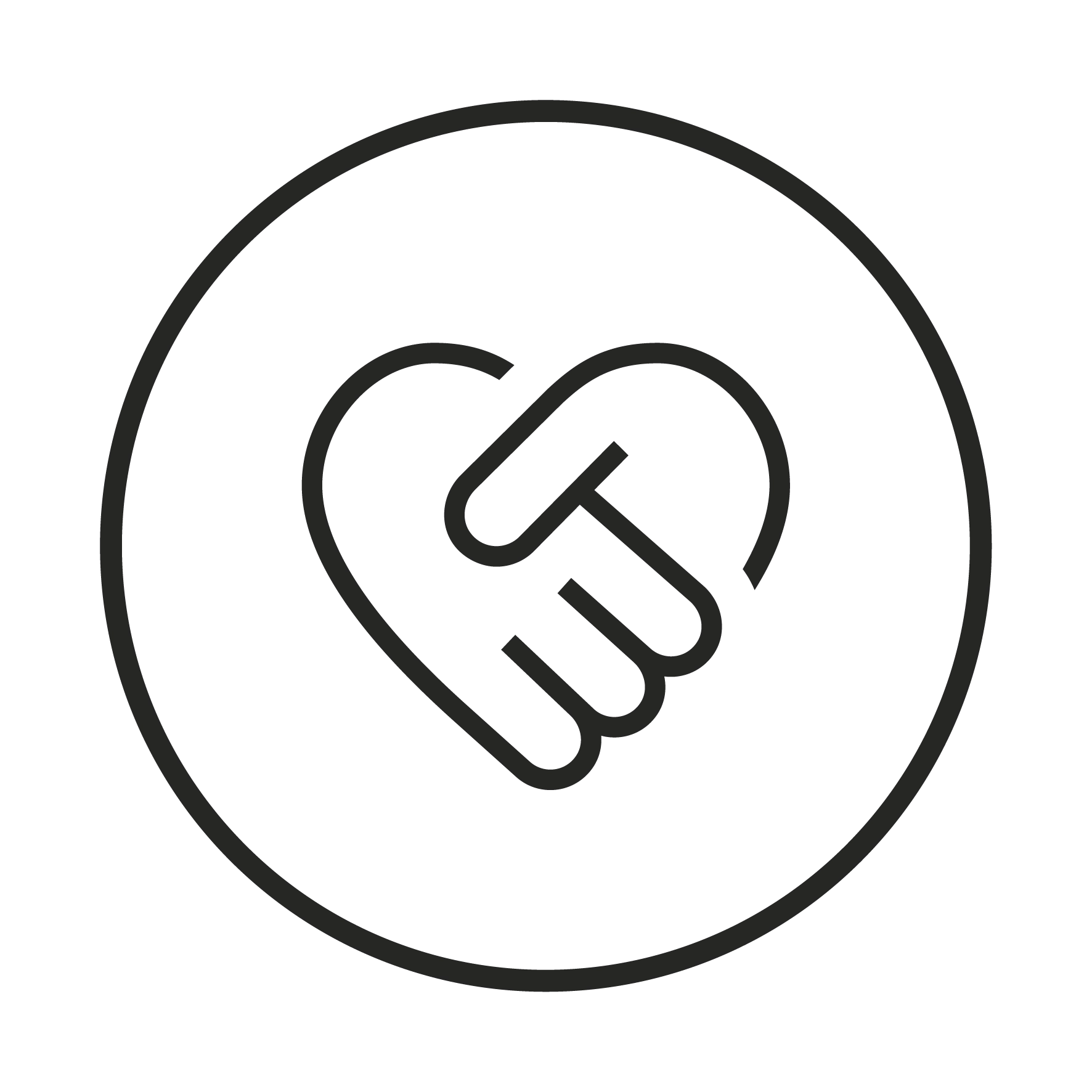 Icon Handschlag: Verantwortung und Verbindlichkeit